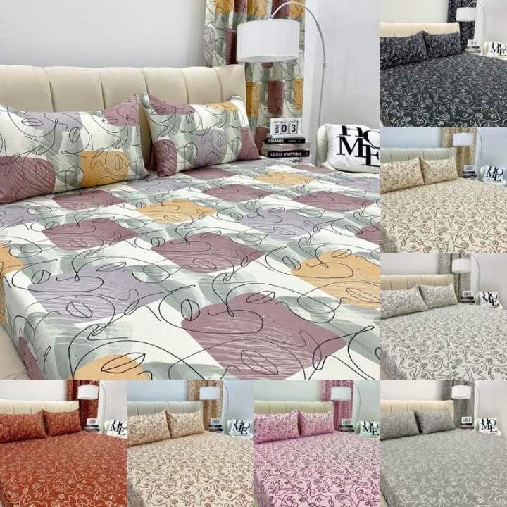 Aesthetic Boho Bed sheet Set Face Line Art Bohemian Bed sheet Lazada PH