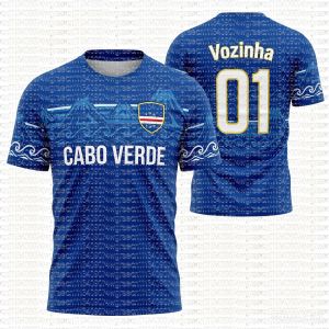 2026 New Capo Verde Fan Football Jersey Cape Verde Football Shirt Family Jerseys Crew Neck T-shirt Quick-drying Moisture-wicking