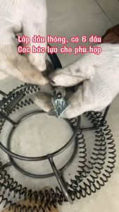 Dây Thông Tắc Cống Lò Xo Dùng Cho Máy Khoan ( Gồm Dây Lò Xo Phi 16 + 6 đầu thông + 1 đầu kết nối )