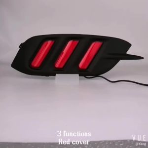 2Pcs For Honda Civic 2016 2017 2018 LED DRL Rear Bumper tail light fog lamp Brake Lights Signal lamp DRL reflector Lamp