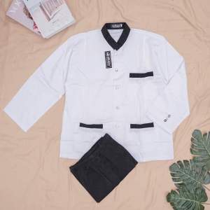 Seragam koko sekolah sd dan smp seragam sekolah anak laki laki lengan panjang usia 6 sampai 16 tahun bahan twiss millnium by Aelizza collection