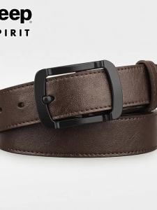 Jeep | Mens Business Classic Vintage Lightweight Luxury Versatile Pin Buckle Belt