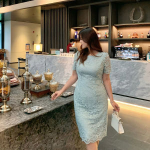 GLEC | Stylish Elegant Vintage Lace Jacquard Dress