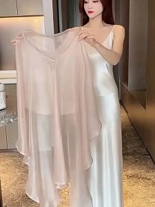 Pink Thin Light Sheer Chiffon Outerwear