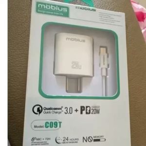 Mobius C09 Dual USB PD 20W Fast Charge Wall Charger Adapter with Qualcomm Quick Charge 3.0