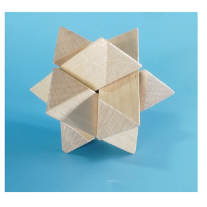 Wooden Topological Jigsaw Puzzle Ball Kongming Lock Creative Gift for Elderly People Geometric Mathematical Model Toy