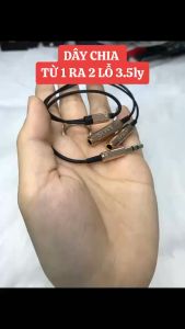 DÂY CHIA TỪ 1 RA 2 TAI NGHE VÀ LOA DÂY CHIA 1 ĐẦU 3.5MM RA 2 LỖ CẮM 3.5MM TÍN HIỆU ÂM THANH CHẤT LƯỢNG