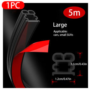 SEAMETAL Door Rubber Seal Strip for Car Weather Sealing Bumper Sound-Proof Waterproof Weatherstrip Sealant Protector