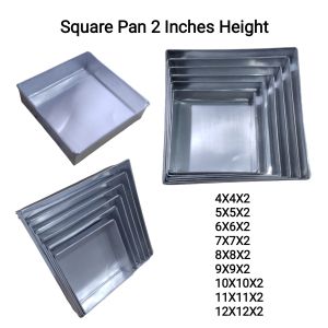 Square Baking Molder Pan Baking Tray 2 Inches Height Baking Tools