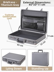 Lightweight Secure Aluminum Business Carry-on Bag
