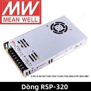 Bộ Nguồn Chuyển Mạch Mean Well RSP-320 Series 320W Với Chức Năng PFC Nhiều Điện Áp Có Sẵn Cho Thị Trường Điện Tử