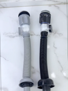 ONOJ Universal Sink Drain Pipe Set Flexible Waste Drain Hose Horizontal & Vertical Installation