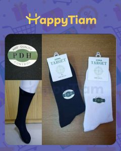 KAOS KAKI PDH TNI POLRI SATPAM ZONA TARGET AVO ARMY SOCKS PNS HITAM PUTIH PAKAIAN DINAS