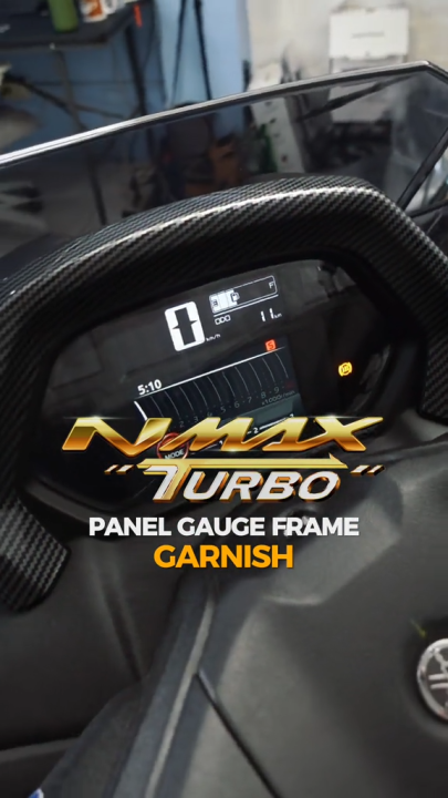 YAMAHA Nmax v3 Turbo Panel Gauge Cover Protector Garnish Carbon Fiber Design With M3 Tape