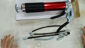 Grease Gun 6000PSI 14 Oz 12" Flex Hose Pistol Grip Heavy Duty Industrial 396g AU