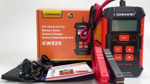 Bộ Dụng Cụ Sửa Chữa Ắc Quy Ô Tô Xe Tải Tự Động 3 Trong 1 KONNWEI KW520 Sạc 12V 10A 24V 5A Sửa Chữa Xung Sạc Khởi Động Kiểm Tra Cho Xe Từ Năm 1996 Trở Đi