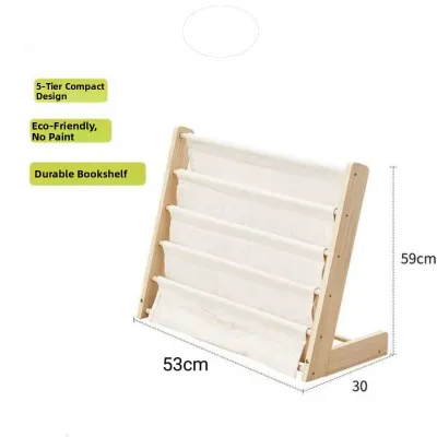 Children Wooden Bookshelf
