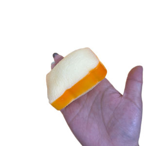 Crispy Toast Handmade Ball Simulated Food Stress Ball - Fidget Squeeze Ball Round Block Filled ASMR Adult Anxiety Relief Toy