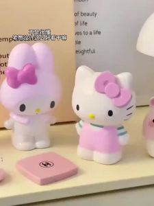 Bandai | Hello Kitty Sanrio My Melody Cute Pen Container Makeup Brush Holder Desktop Storage Box Dormitory Room Organizer Birthday Gifts