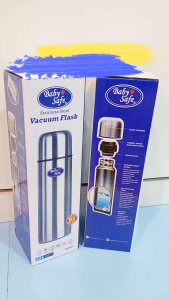 BABY SAFE Stainless Steel Vacuum Flask TER01 350ml / TER02 500ml | Termos Air Stainless Steel