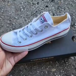 รองเท้าผ้าใบ CV ข้อสั้น สีเขียวขี้ม้า สินค้าตรงปก พร้อมส่งจากไทย