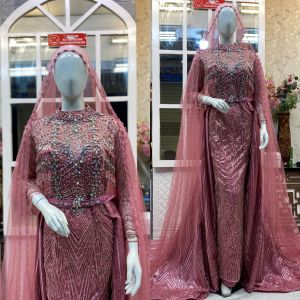 gaun pengantin modern mewah / gaun pengantin full Payet / kebaya pengantin murah mewah
