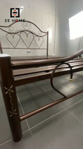 EE HOME COMBO SET Queen Size Bed Frame Super Base With Queen Rebonded Foam Mattress Katil Queen Tilam Queen 8 INCH - CM-BF80