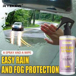 Car Glass Anti-rain Water Spray Repellent Nano Coating Hydrophobic Waterproof Agent Oil Film Removing Auto Glass Film Agent