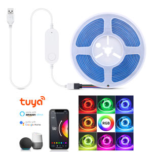 Wireless RGB COB LED Strip Wifi USB LED Lights for Room 576leds/m For Tuya Smartlife APP Control Color Changing RGB Tape Lights