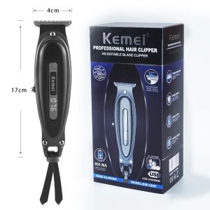 Kemei KM-1945 tóc Clipper có thể sạc lại tiệm hớt tóc tông đơ cắt tóc cho Nam Điện râu Dao Cạo kim loại da cơ thể