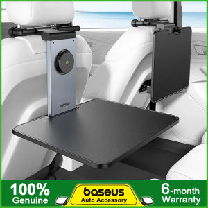 Baseus Back Seat Tray ถาดเบาะนั่งรถยนต์ด้านหลัง สำหรับโต๊ะแลปท็อปรถที่ที่วางโทรศัพท์ถ้วยที่พิงศีรษะของโต๊ะรถตัวยึดสำหรับงานเขียนอาหาร