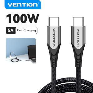 Vention USB Type C to USB C PD 100W Cable 5A Fast Charging for Laptop Macbook iPhone 16 15 Pro Max HUAWEI Mate 60 SAMSUNG XiaoMi Dell Lenovo ASUS USB C Cord Cable