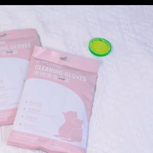 Pembersih Kucing Anjing Tisu Washlap Pengganti Mandi Grooming Hewan Pet Cleaning Gloves Borammy