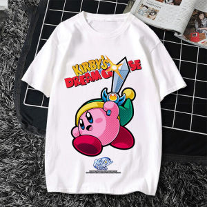 Bandai | Cartoon Kirby Short-sleeved T-shirt for Men 2026 Summer Anime-style Pure Cotton T-shirt Japanese Style Fashion Apparel