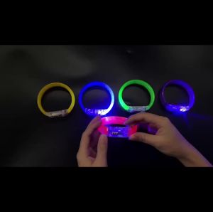 Glow in The Dark Bracelets LED Bracelets Flashing Light Up Bracelet Set Neon Party Supplies