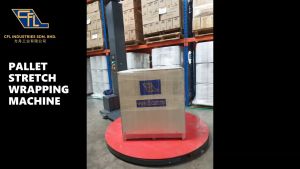 STRETCH FILM PALLET WRAPPING MACHINE 【CFL】MODEL: CFL1100-750 [Suitable For 750MM & 500MM Machine Roll Stretch Film] WRAPPING FILM MACHINE / FOR MULTI-INDUSTRY PURPOSE托盘缠绕机