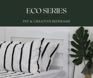 Wee Signature - Eco Series (Black) Single 915x1900 | Wooden Bedframe with Solid Wood (F006)