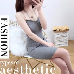 Chili_k k 125 เดรสสายเดี่ยว เนื้อผ้าไหมพรม เข้ารูป เซ็กซี่ เรียบหรู ผ้าใส่สบาย