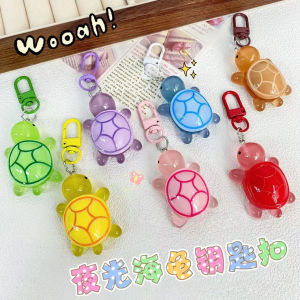 Móc Khóa Hình Con Rùa Sáng Đèn Màu Sắc Mini Sister Gift for Best Friend Couples Móc Khóa Phụ Kiện Túi Xách Thời Trang Mùa Thu