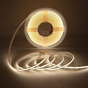 10m COB LED Strip 2700K 3000K 4000K 6000K Warm White 24V 12V Dimmable Flexible CRI 90 FOB LED Tape Light Ribbon for Home Decor