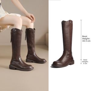 Josiny | Fur Lined Thick Sole Boots Fall Winter New Fashion
