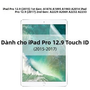 Miếng Dán Bảo Vệ Màn Hình iPad Pro 12.9 Inch Chất Liệu PET Mềm Tương Thích Với Nhiều Thế Hệ 2015-2022 Siêu Trong Suốt