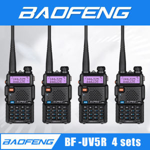 Baofeng UV-5R walkie talkie VHF/UHF Dual Band Two-Way Radio Set of 4 Green two way radio long range