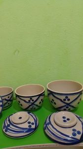 Combo bộ 3 thố sành 13-15-17 cm