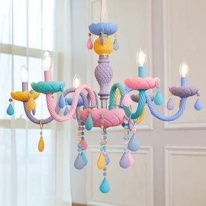 ZHUOLESHI | Princess Room Macaron Crystal Chandelier