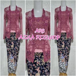 set kebaya wisuda kebaya pesta kutubaru + rok lilit