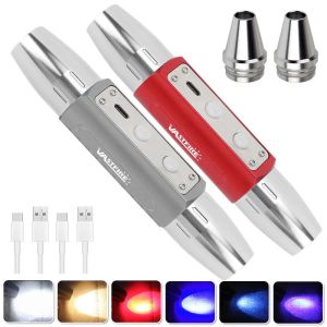6-In-1 Jade Detector Light UV 365nm Rechargeable Emerald Jewelry Gems Amber Identification Flashlight Ultraviolet LED Torch Lamp