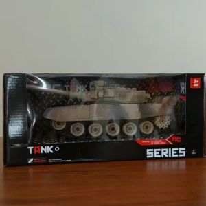 Mainan Mobil Remot Kontrol RC Tank Army Bettle Series Batre Cas Bersuara Batre Cas