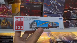 Mô Hình Xe Container Đôi Tomica Long No.123 GariGari-Kun - Bản Hộp Giấy Chính Hãng