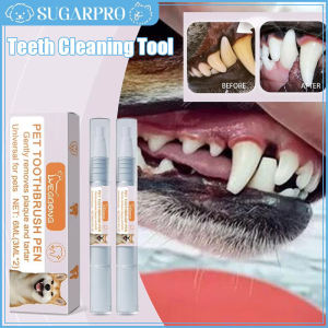 Pet Teeth Cleaning Tools Pet Grooming Toothbrush Cleaning Scraper Pen Tartar Dog Remover Dental Kit Stain